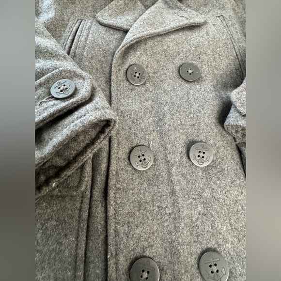 Kids Baby Gap Wool Church Peacoat Double Breasted Point Collar Warm Jacket - Picture 4 of 7